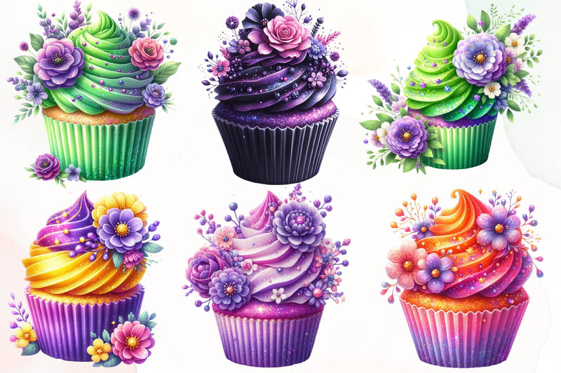 Cupcake Design Clipart Bundle - CraftNest - Digital Crafting and Art