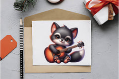 Animals With Guitar Clipart Bundle - CraftNest - Digital Crafting and Art
