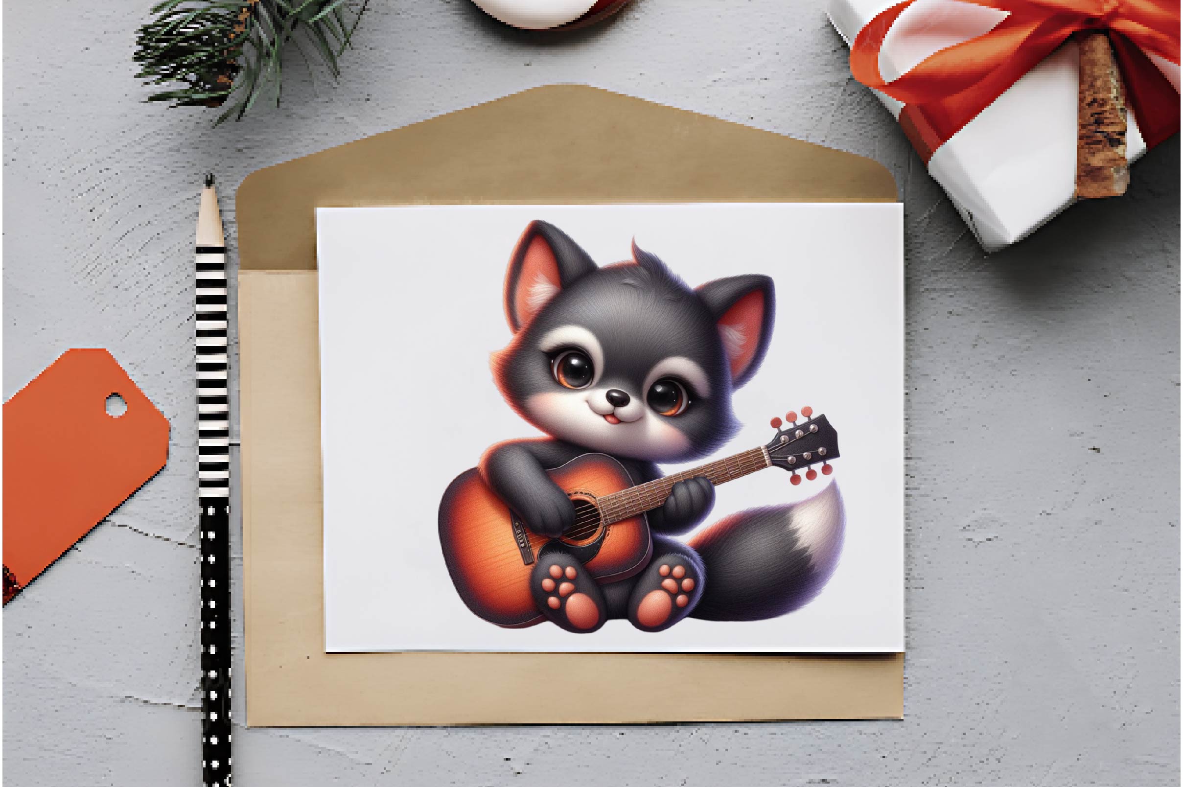 Animals With Guitar Clipart Bundle - CraftNest - Digital Crafting and Art