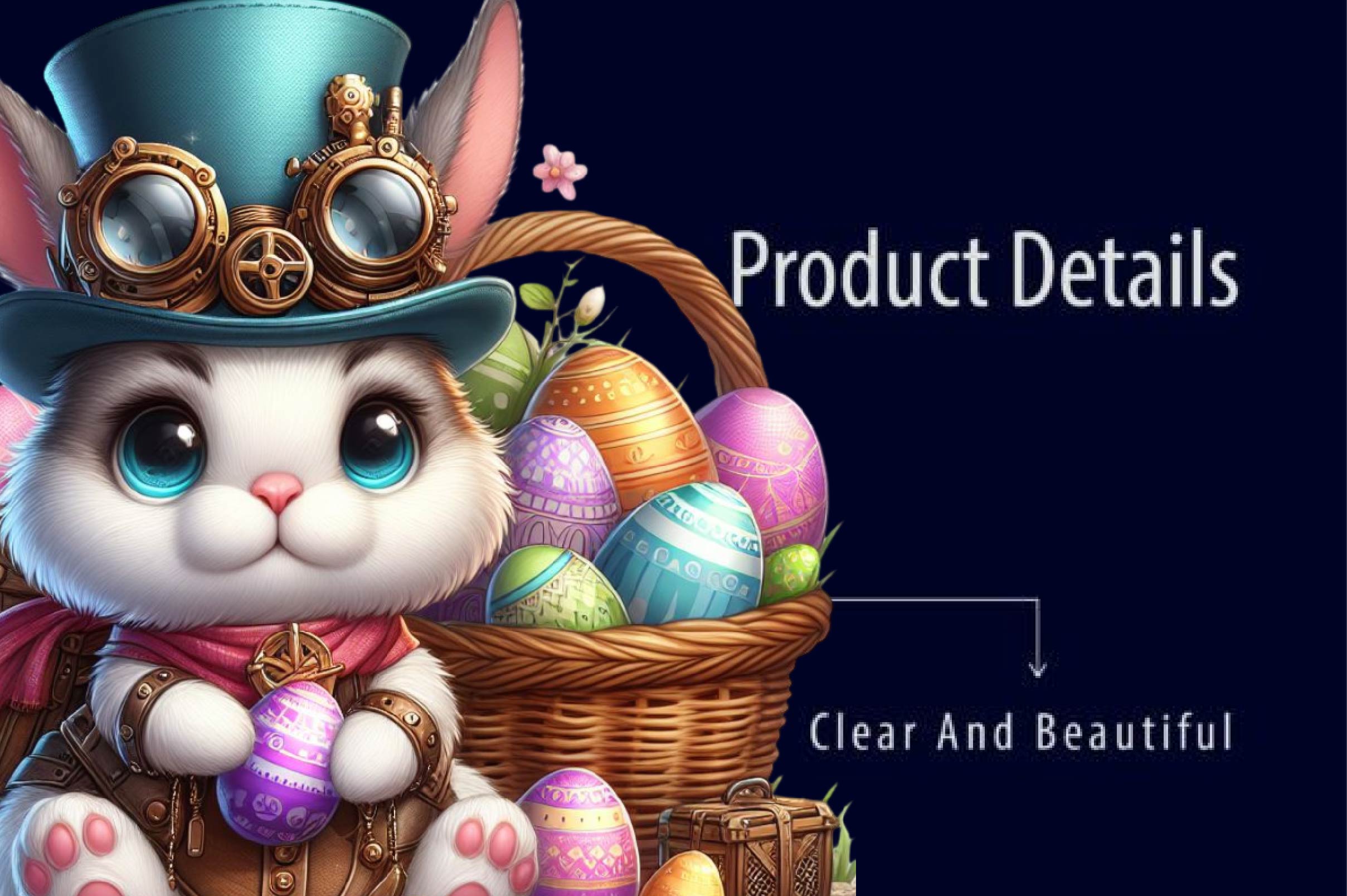 Easter Steampunk Bunny Clipart Bundle - CraftNest - Digital Crafting and Art
