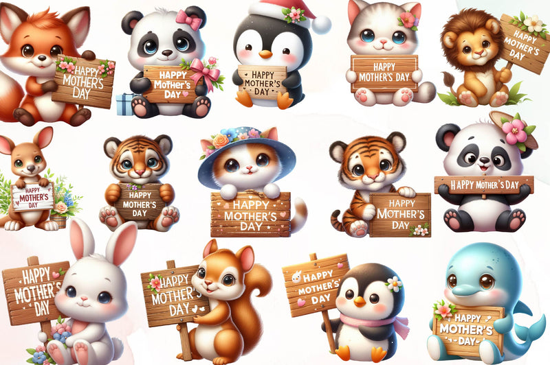 Mothers Day Happy Mothers Day Clipart Bundle - CraftNest - Digital Crafting and Art