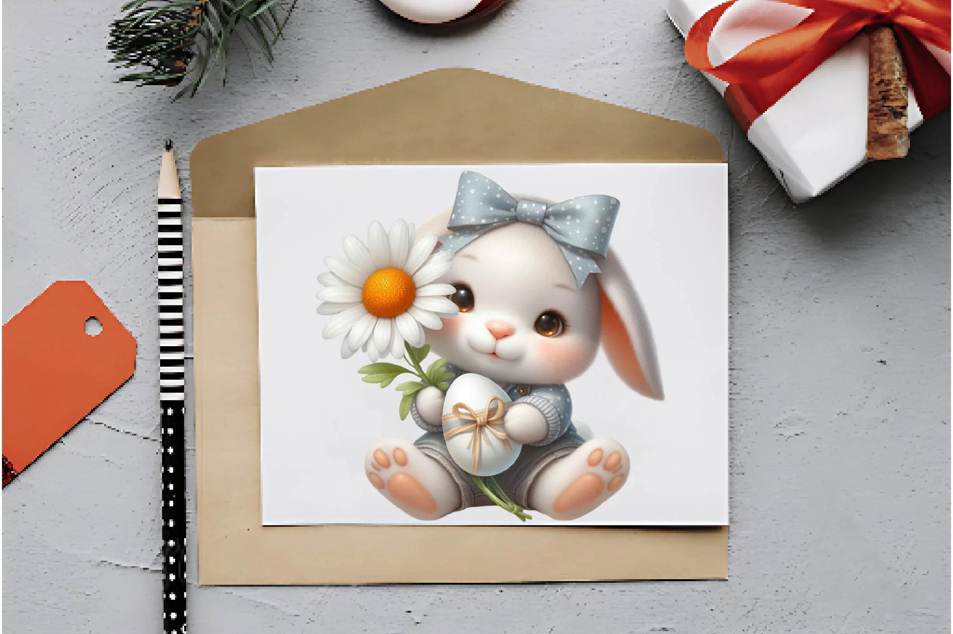 Easter Bunny With Egg Clipart Bundle 1 - CraftNest - Digital Crafting and Art