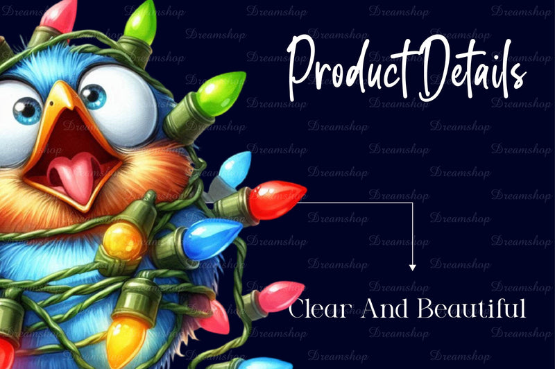 Funny Christmas Bird Clipart Bundle - CraftNest - Digital Crafting and Art