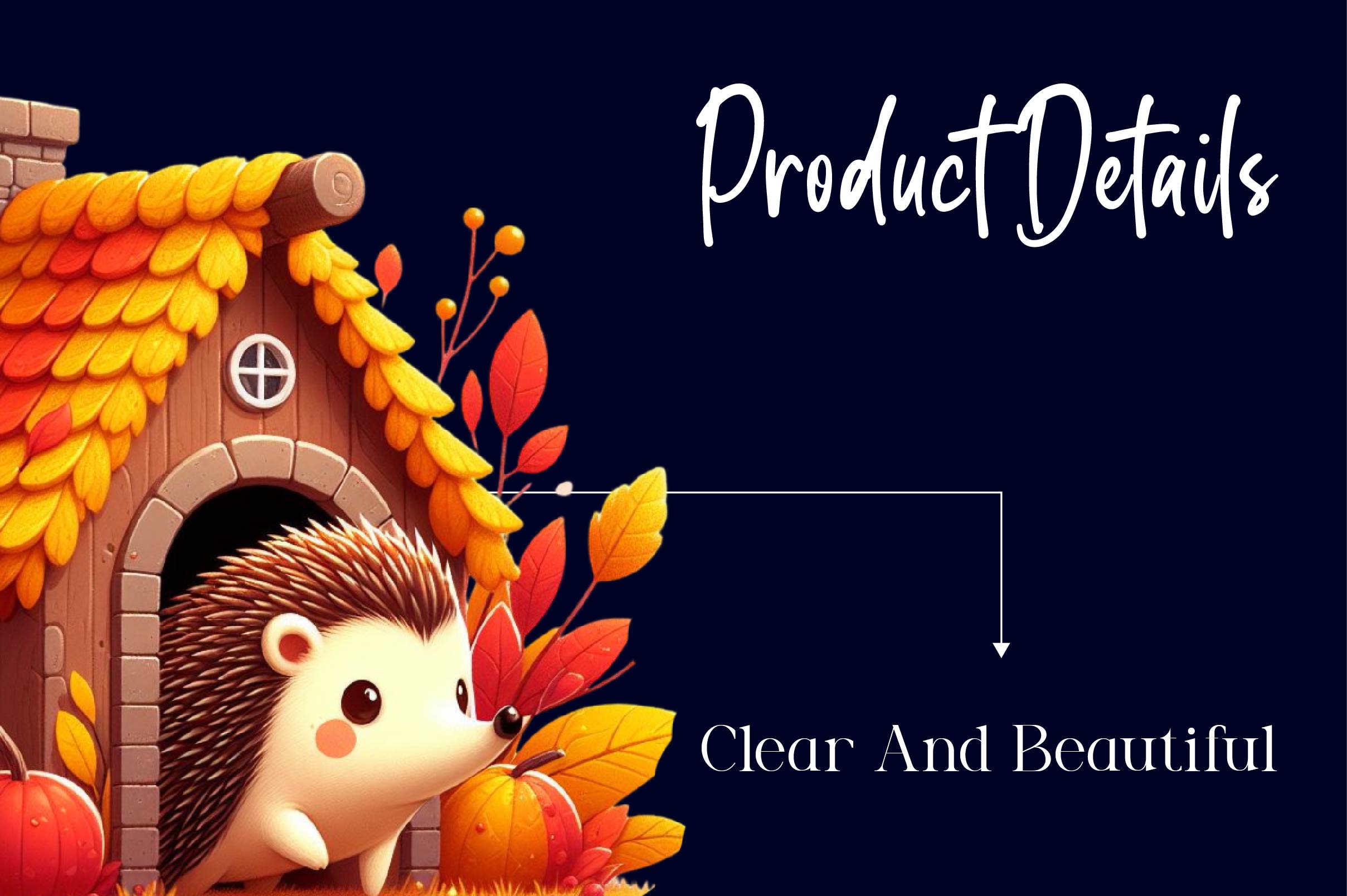 Autumn Hedgehog With House Clipart Bundle - CraftNest - Digital Crafting and Art
