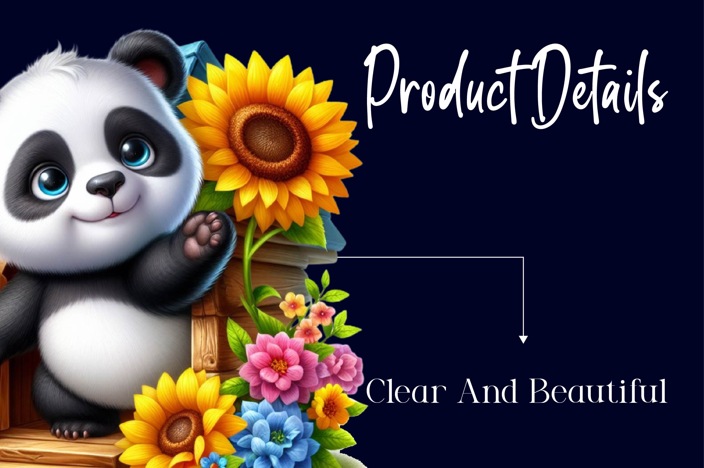 Sunflower Panda Clipart Bundle - CraftNest - Digital Crafting and Art