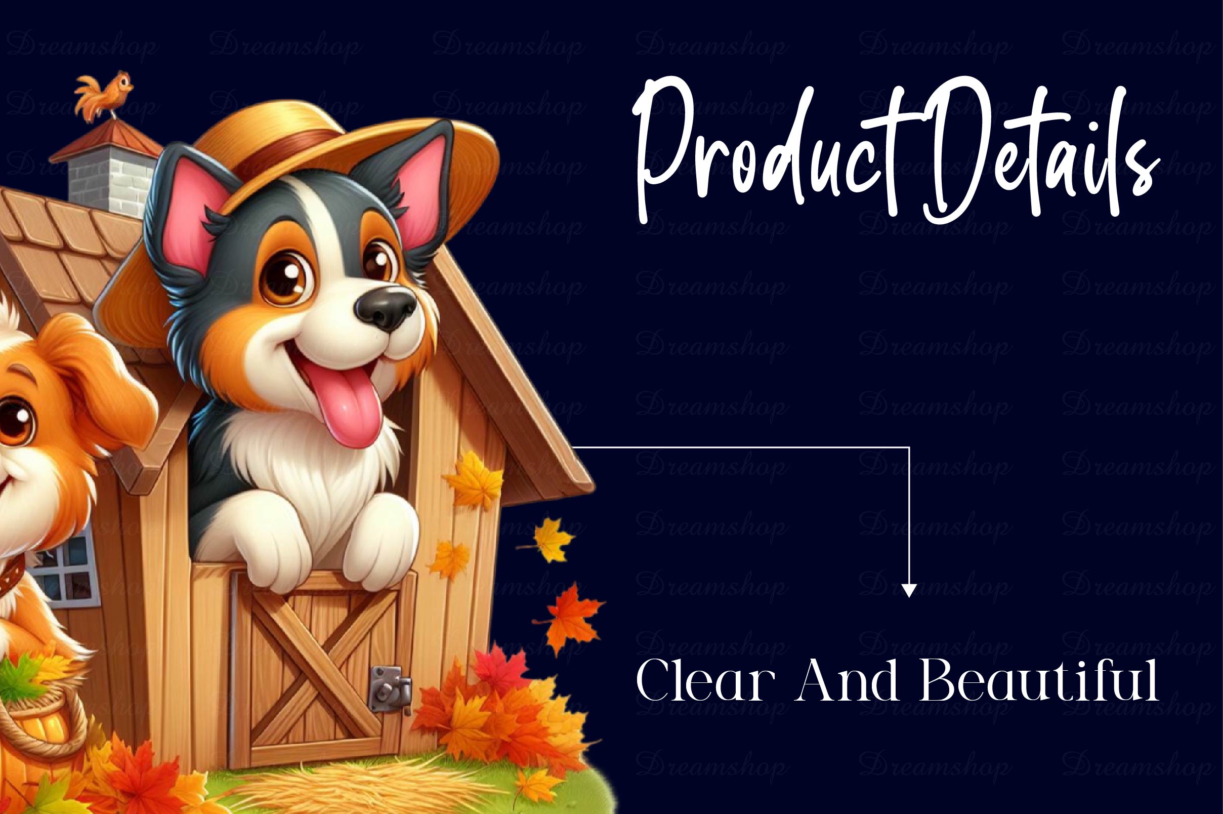 Cute Autumn Dog Clipart Bundle - CraftNest - Digital Crafting and Art