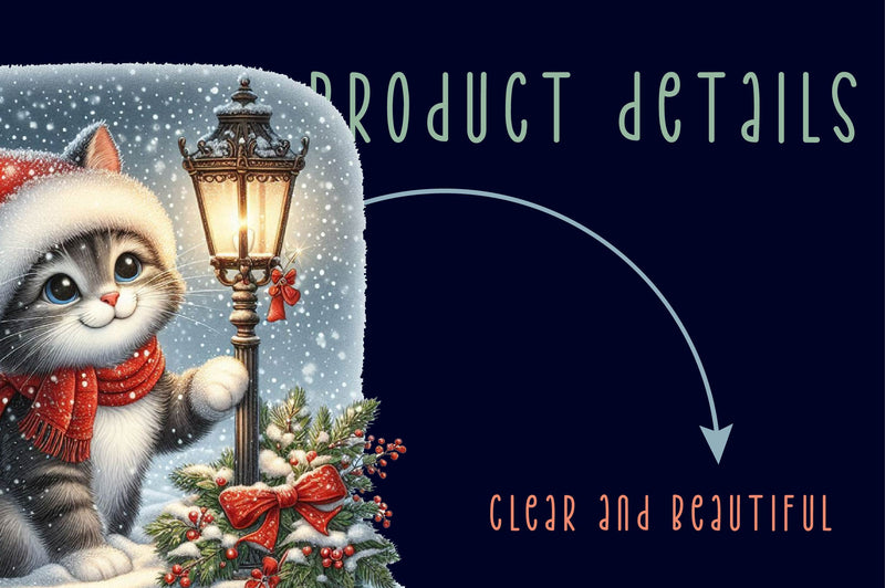 Christmas Cat Clipart Bundle 2 - CraftNest - Digital Crafting and Art