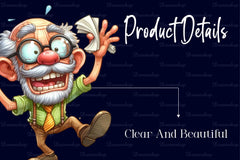 Funny Grandpa Old Father Clipart Bundle - CraftNest - Digital Crafting and Art