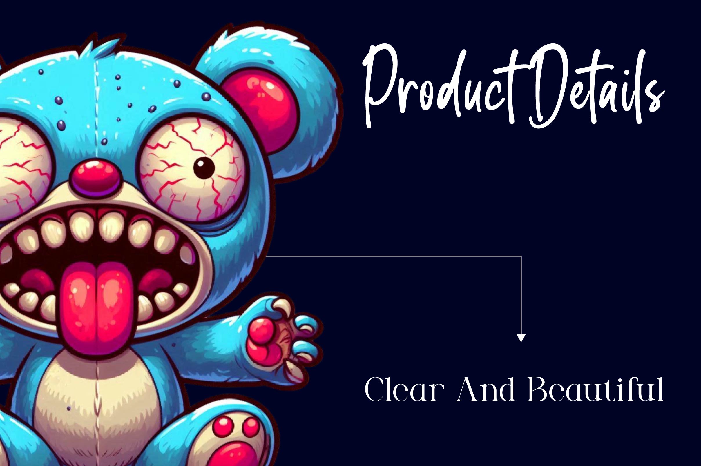 Spooky Scary Teddy Bear Clipart Bundle - CraftNest - Digital Crafting and Art
