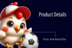 Chicken Playing Football Clipart Bundle - CraftNest - Digital Crafting and Art