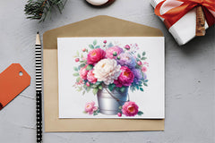 Spring Flower Bucket Clipart Bundle - CraftNest - Digital Crafting and Art