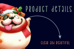 Christmas Funny Fat Dog Clipart Bundle - CraftNest - Digital Crafting and Art