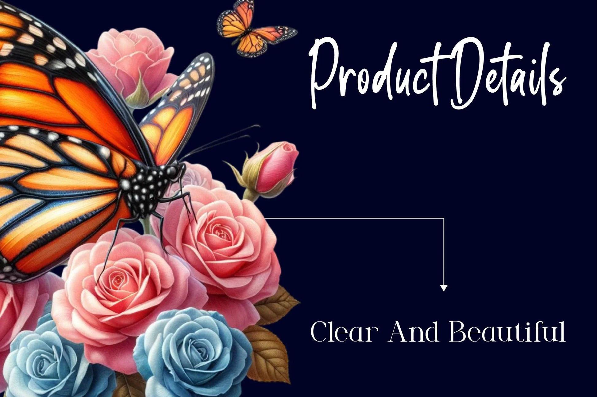 Floral Monarch Butterfly Clipart Bundle - CraftNest - Digital Crafting and Art