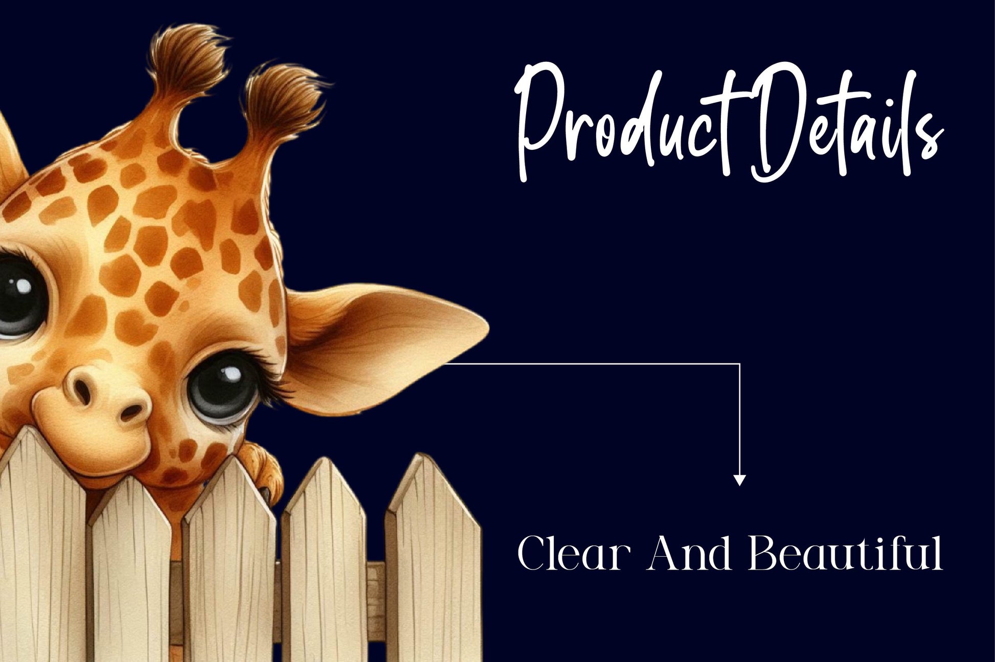 Giraffe Peeking Clipart Bundle - CraftNest - Digital Crafting and Art