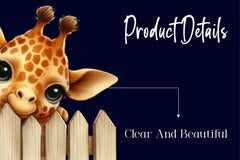 Giraffe Peeking Clipart Bundle - CraftNest - Digital Crafting and Art