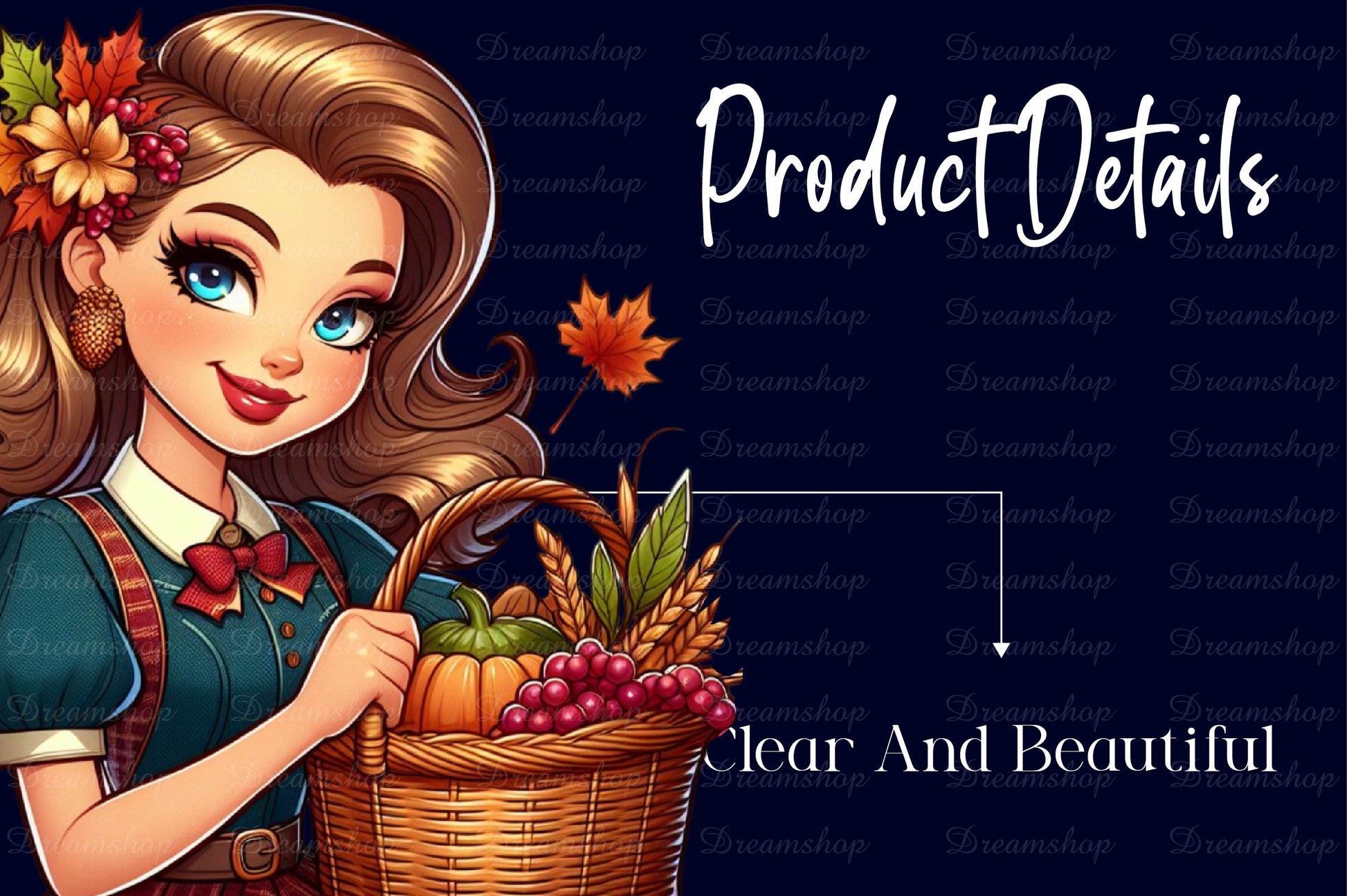 Fall Girl Autumn Woman Clip Art Clipart Bundle - CraftNest - Digital Crafting and Art