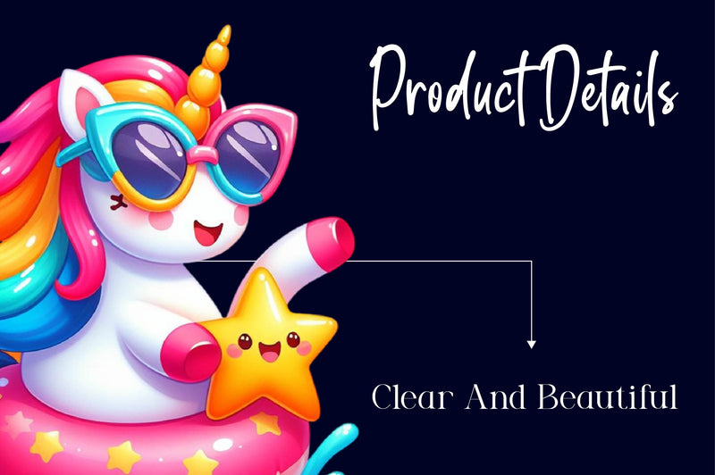 Funny Unicorn In Pool Party Clipart Bundle - CraftNest - Digital Crafting and Art