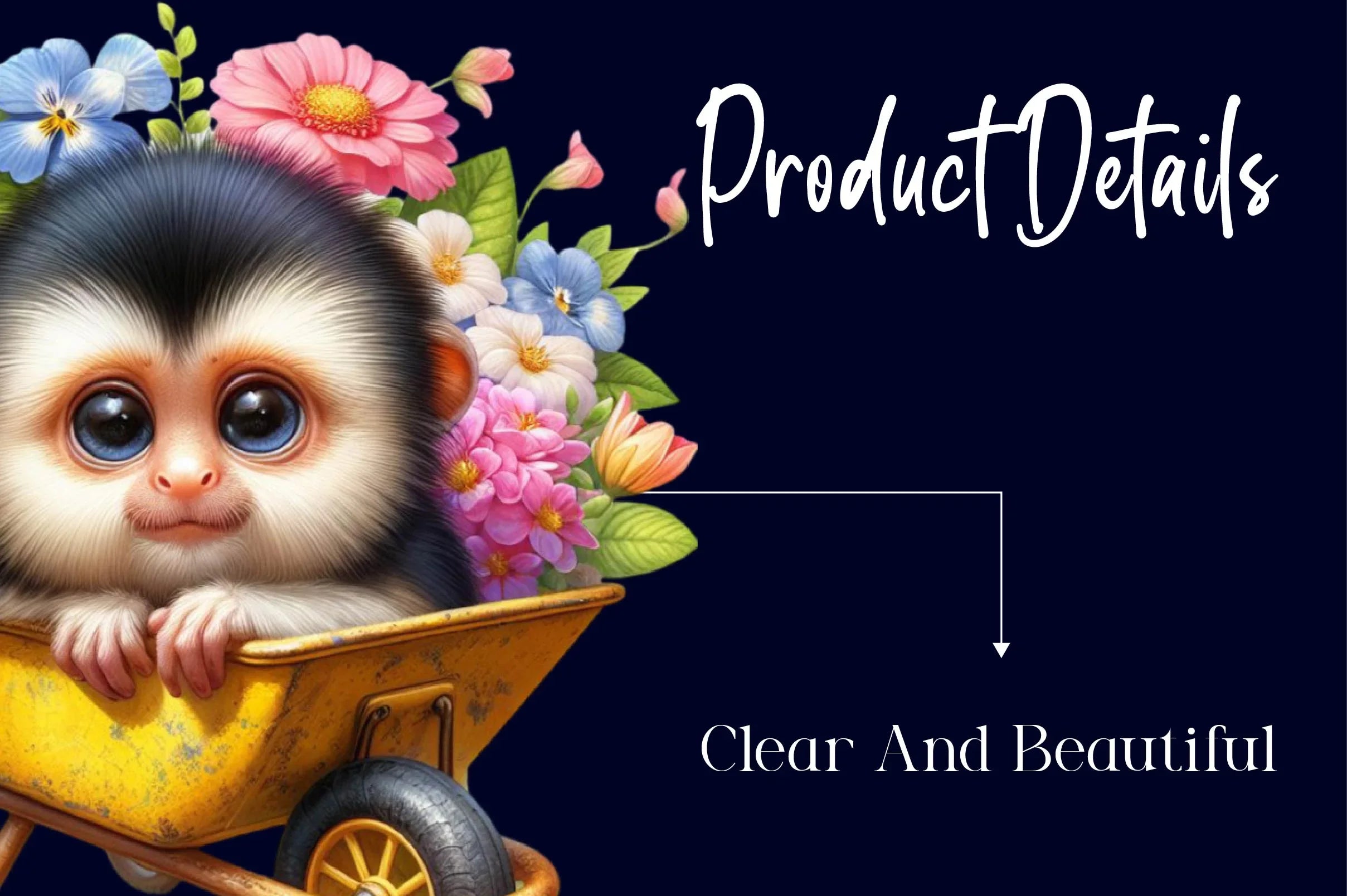 Cute Tamarin Clipart Bundle - CraftNest - Digital Crafting and Art