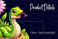 Cute Snake Snake Clipart Bundle - CraftNest - Digital Crafting and Art