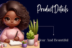 Motivational Boss Babe Black Woman Clipart Bundle - CraftNest - Digital Crafting and Art