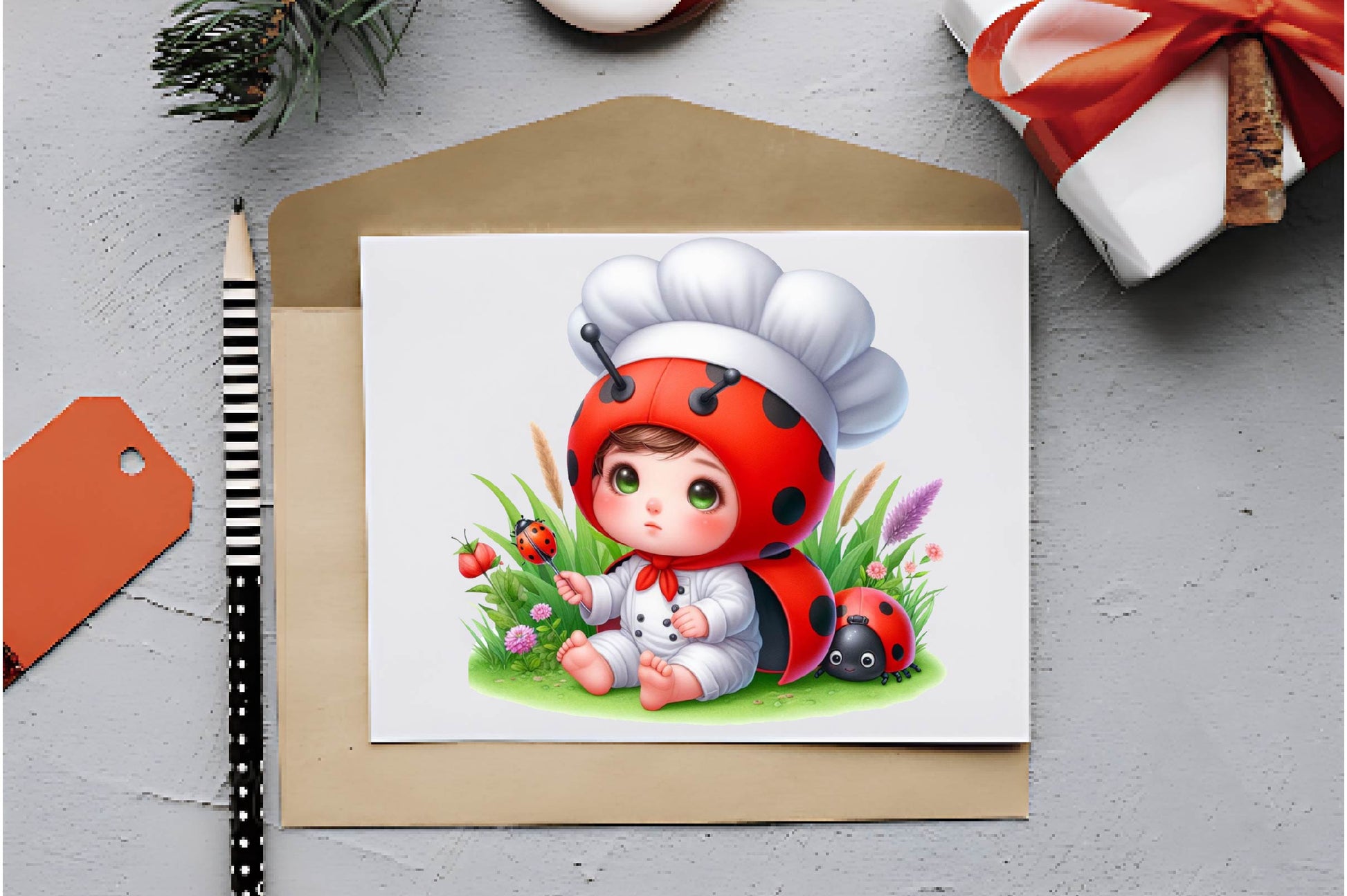Ladybug Chef Clipart Bundle - CraftNest - Digital Crafting and Art