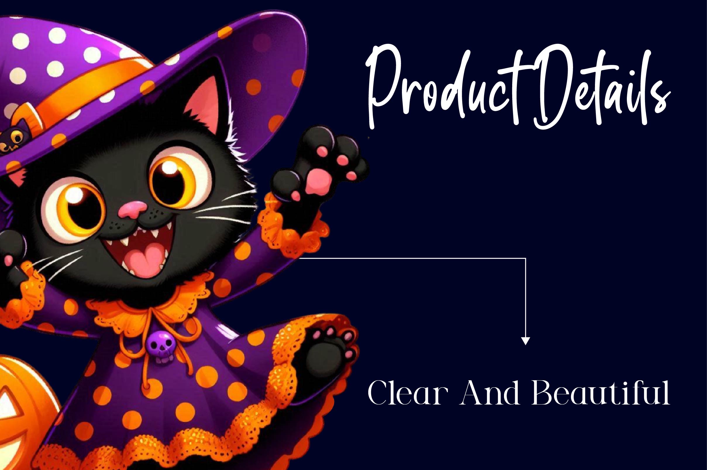Halloween Black Cat Clipart Bundle 1 - CraftNest - Digital Crafting and Art