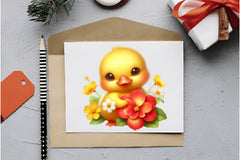 Ducks Spring Flowers Clipart Bundle - CraftNest - Digital Crafting and Art