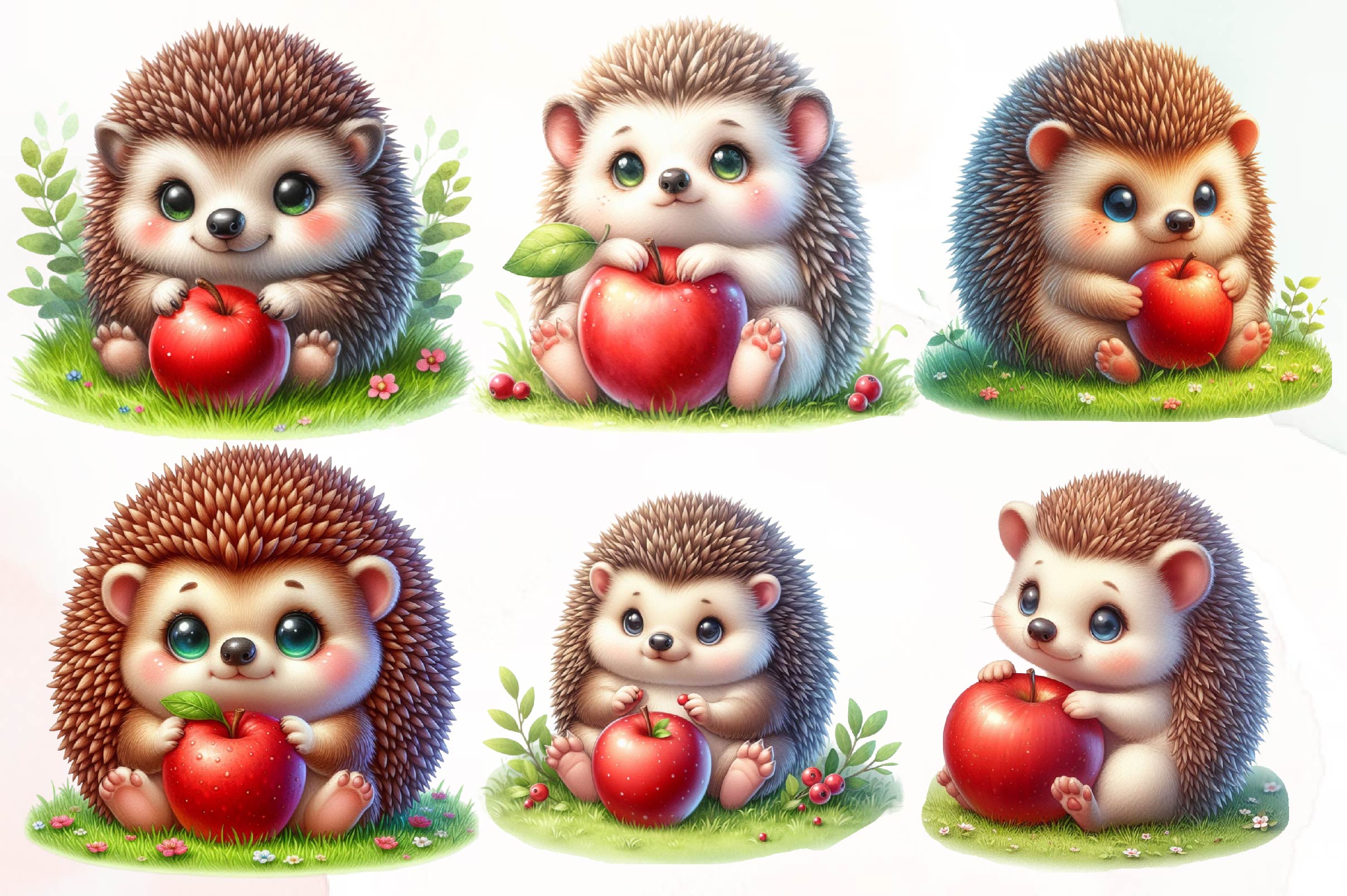 Hedgehog Hedgehogs Clipart Bundle - CraftNest - Digital Crafting and Art