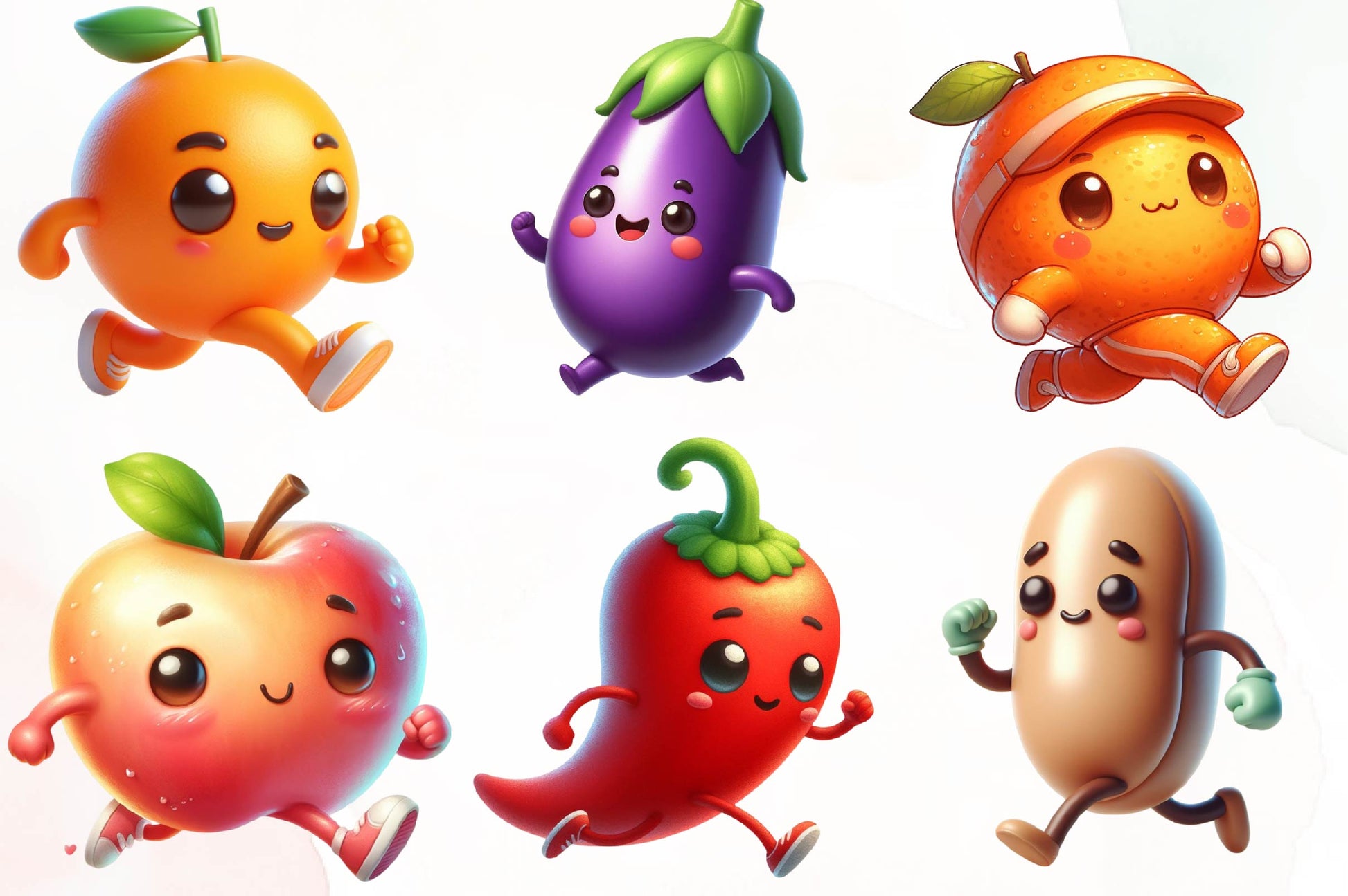 Cute Vegetables Clipart Bundle - CraftNest - Digital Crafting and Art
