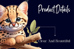 Cute Serval Clipart Bundle - CraftNest - Digital Crafting and Art