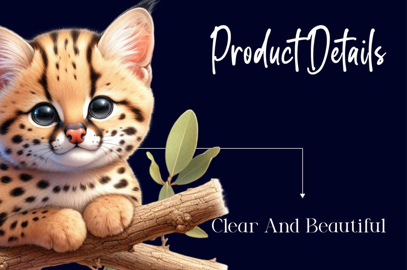 Cute Serval Clipart Bundle - CraftNest - Digital Crafting and Art
