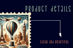 Travel Postage Stamp Clipart Bundle - CraftNest - Digital Crafting and Art