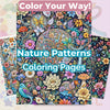 Nature Patterns Coloring Book Bundle