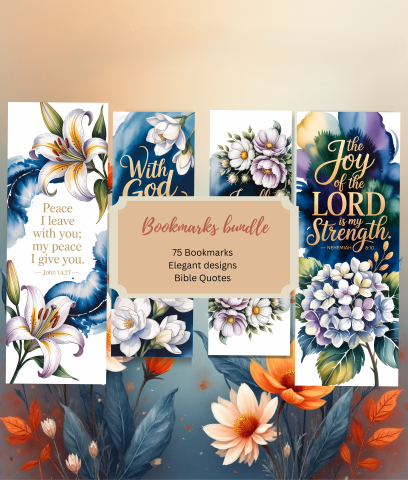 Bible Quotes Bookmarks Junk Journal Bundle