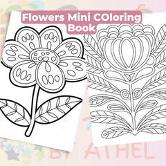 Pocket Flower Coloring Book Bundle - CraftNest - Digital Crafting and Art
