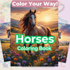 Horses Coloring Books Bundle