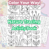 Nature Line Tracing Coloring Books Bundle