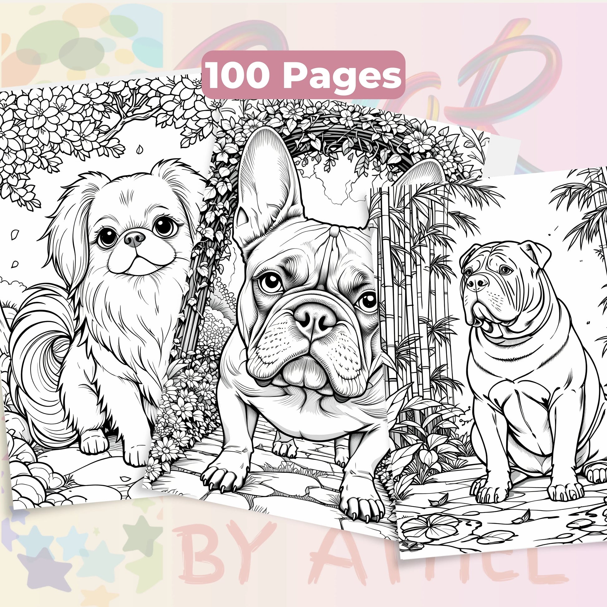 Dog Breeds Coloring Book & Fun Facts Bundle - CraftNest - Digital Crafting and Art