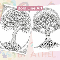 Tree of Life Coloring Book Bundle - CraftNest - Digital Crafting and Art
