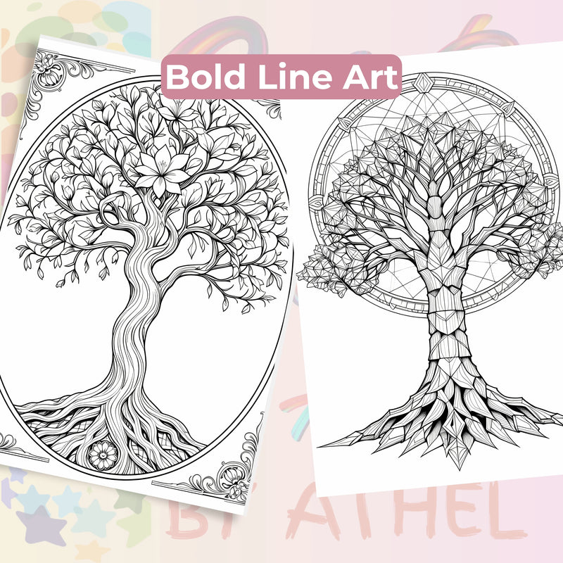 Tree of Life Coloring Book Bundle - CraftNest - Digital Crafting and Art