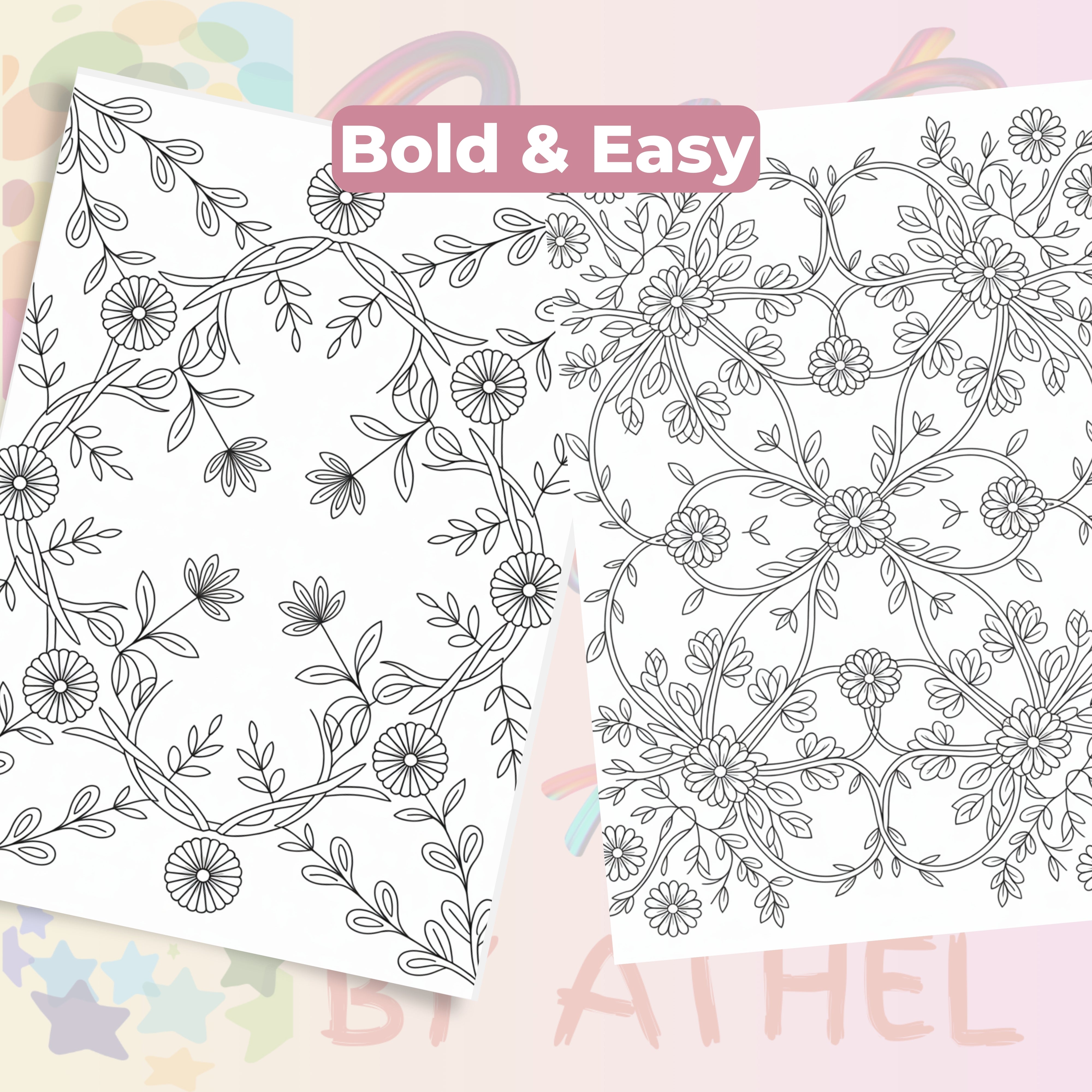 Nature Patterns Coloring Book Bundle - CraftNest - Digital Crafting and Art