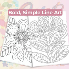 Pocket Flower Coloring Book Bundle - CraftNest - Digital Crafting and Art