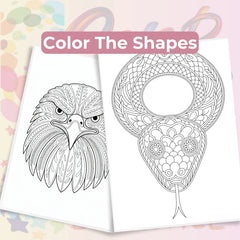 Zentangle & Monochrome Wild Animals Coloring Books Bundle - CraftNest - Digital Crafting and Art