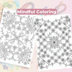 Nature Patterns Coloring Book Bundle - CraftNest - Digital Crafting and Art