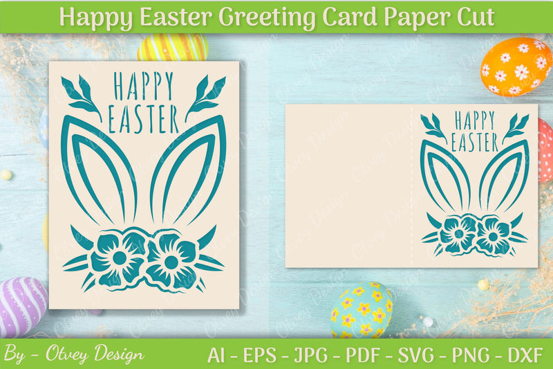 Easter Greeting Card SVG Bundle 14 - CraftNest - Digital Crafting and Art
