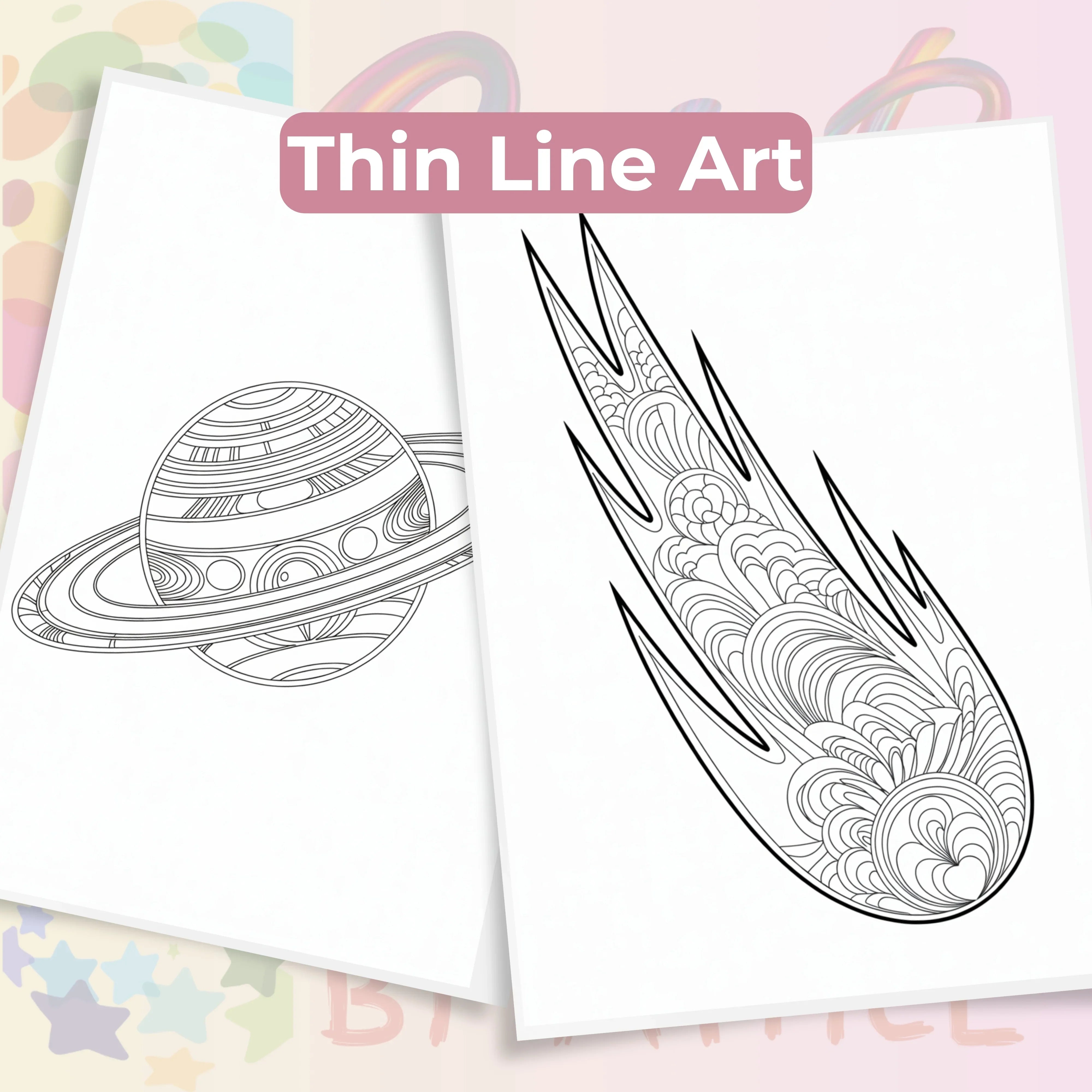 Zentangle & Monochrome Celestial Coloring Books Bundle - CraftNest - Digital Crafting and Art