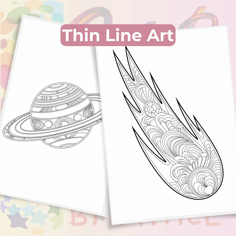Zentangle & Monochrome Celestial Coloring Books Bundle - CraftNest - Digital Crafting and Art