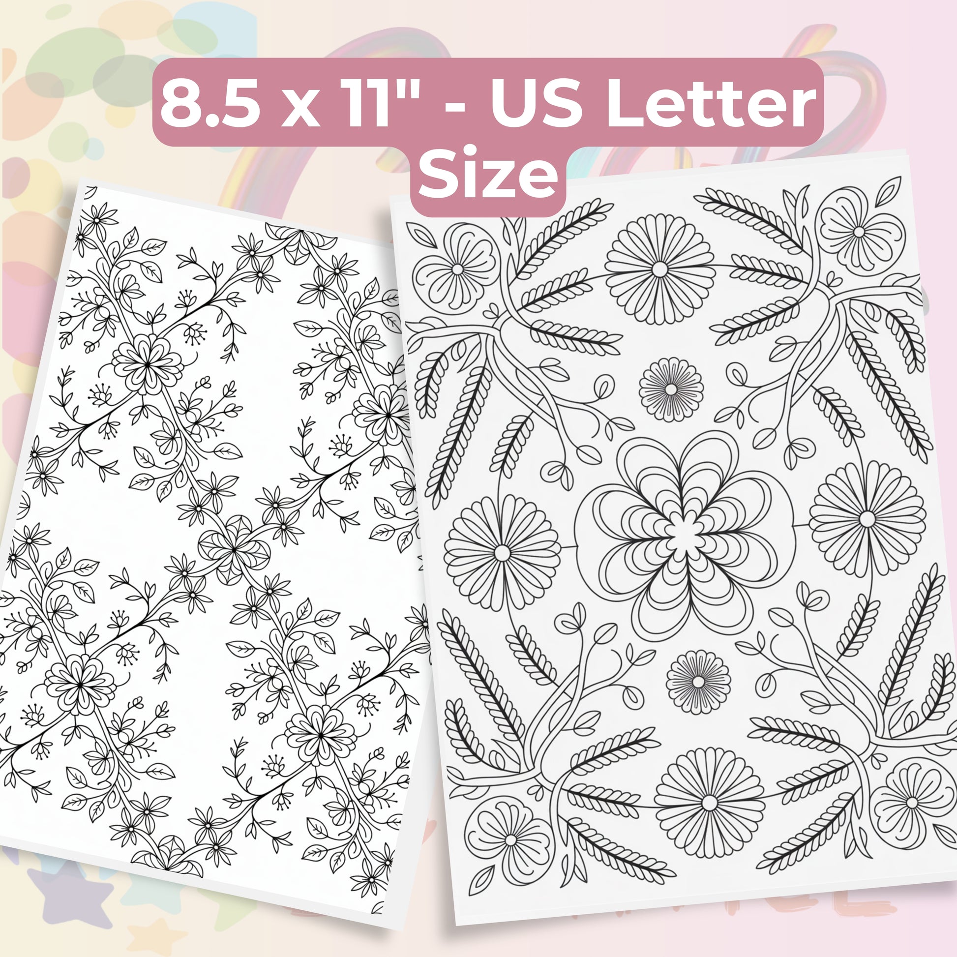 Nature Patterns Coloring Book Bundle - CraftNest - Digital Crafting and Art