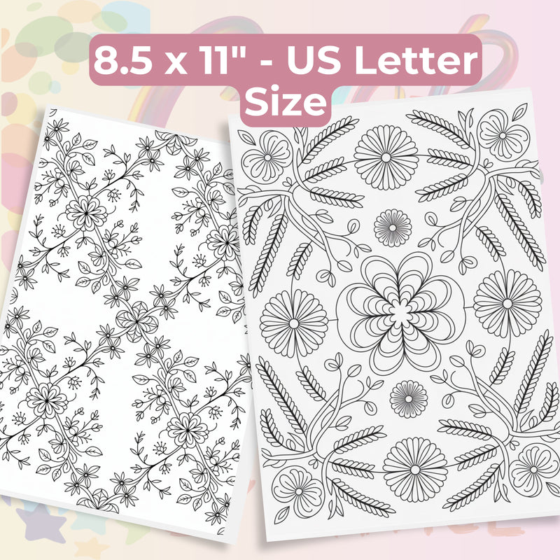 Nature Patterns Coloring Book Bundle - CraftNest - Digital Crafting and Art