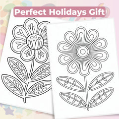 Pocket Flower Coloring Book Bundle - CraftNest - Digital Crafting and Art